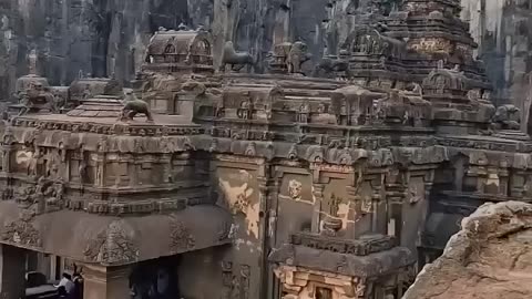 1000 years old architecture Ellora Caves the Kailash or Kailashnath Temple #unescoworldheritagesite