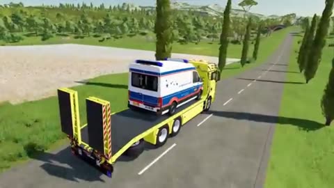 Heavy Transport Simulator: Moving Helicopters & Fire Trucks