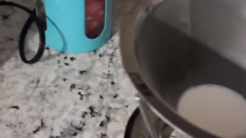 Making ice coffee