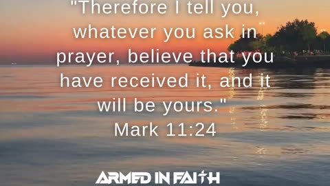 Pray like it’s already done.