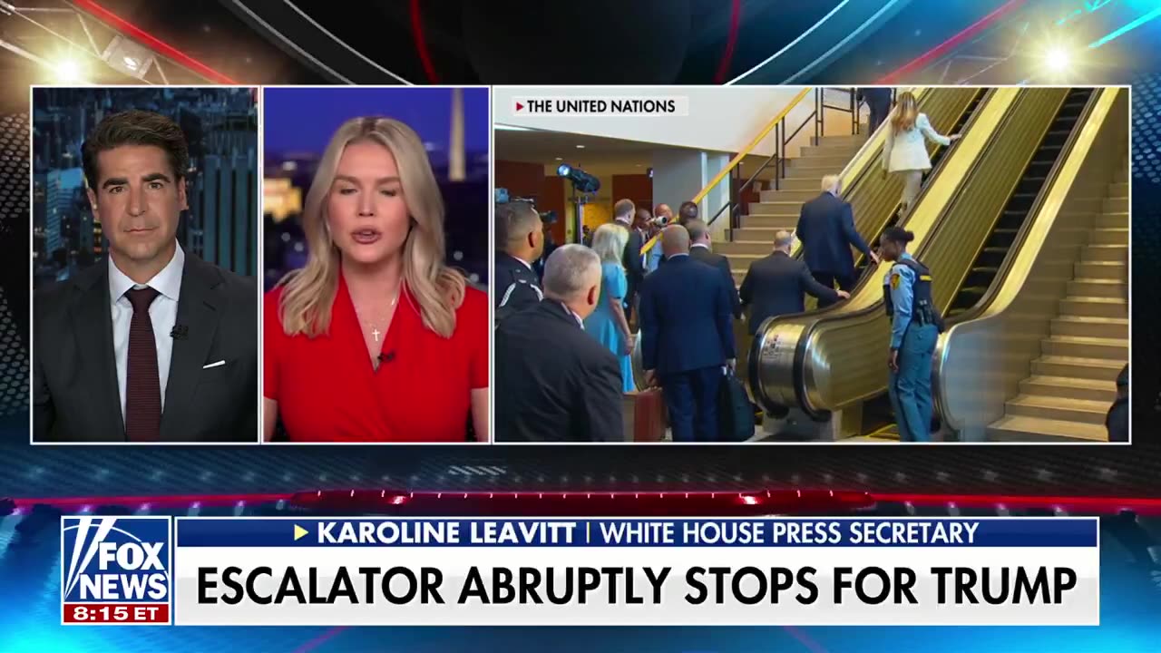 WH Press Sec Karoline Leavitt says she believes Trump was SABOTAGED at the UN