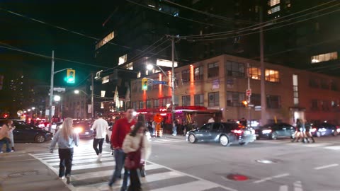 【4K】Late Night Downtown Toronto Canada 🇨🇦