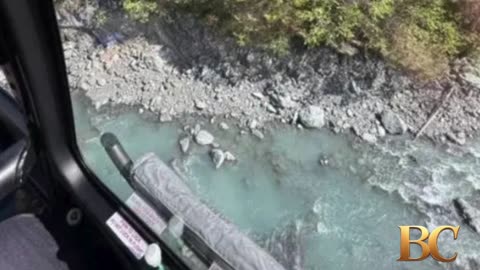 Alaska hiker rescued from under 700lb boulder in frigid creek