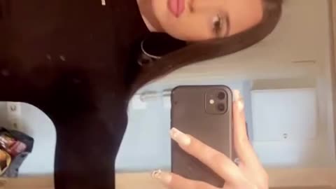 Adorable tgirl in the mirror