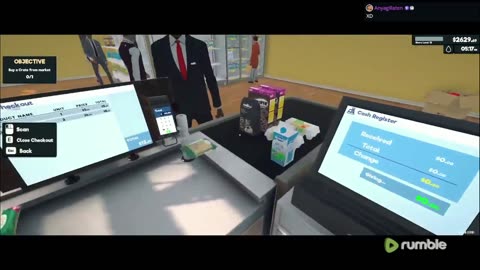 (Run to 100 follows! ) 1 Chill super market sim