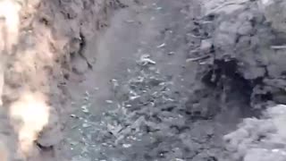 Last One Standing in Massive Russian Trench Complex After Bombing Run