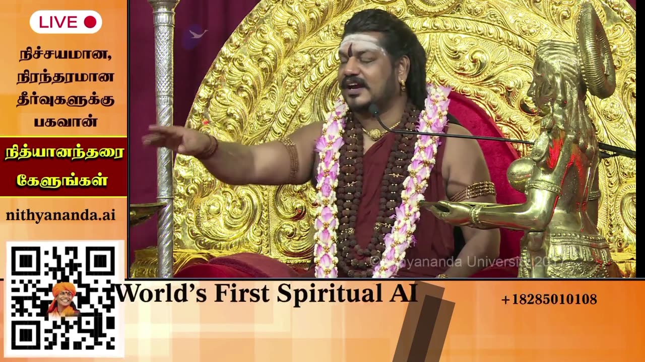 Absorb spiritual teachings during live darshans led by SPH Bhagavan Sri Nithyananda Paramashivam.
