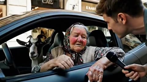 Rich old woman funny video