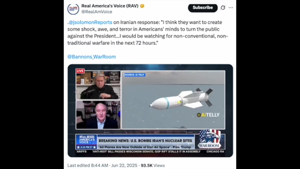 Bannon and Solomon Warn of Non-Conventional, Non-Traditional Warfare in Next 72 Hours