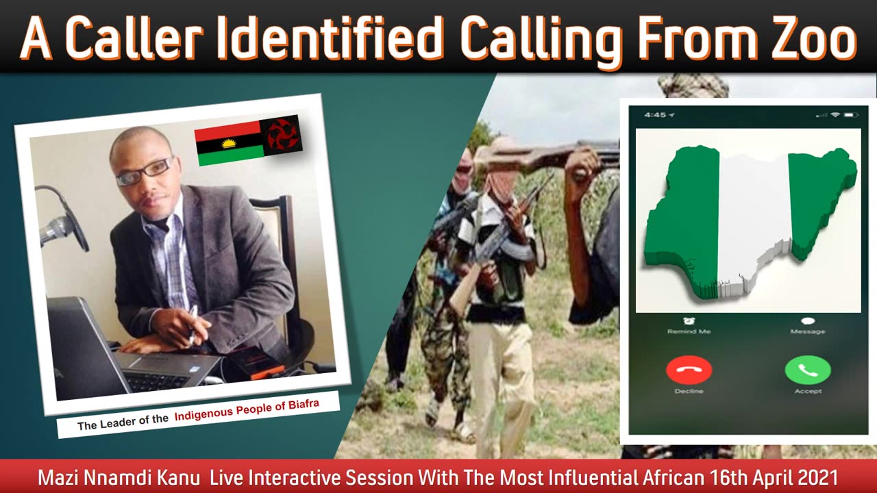 Mazi Nnamdi Kanu A Caller Identity from Zoological Republic