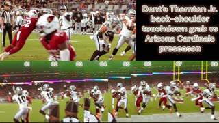 Prototype 220: Dont'e Thornton Jr. back-shoulder TD grab vs Arizona Cardinals preseason