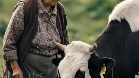 Grandma vs Cow: WHO YOU GOT?! 🐄👵💥