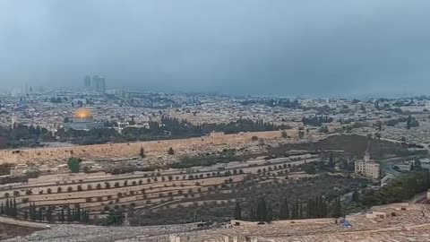 Overlooking Mount of Olives