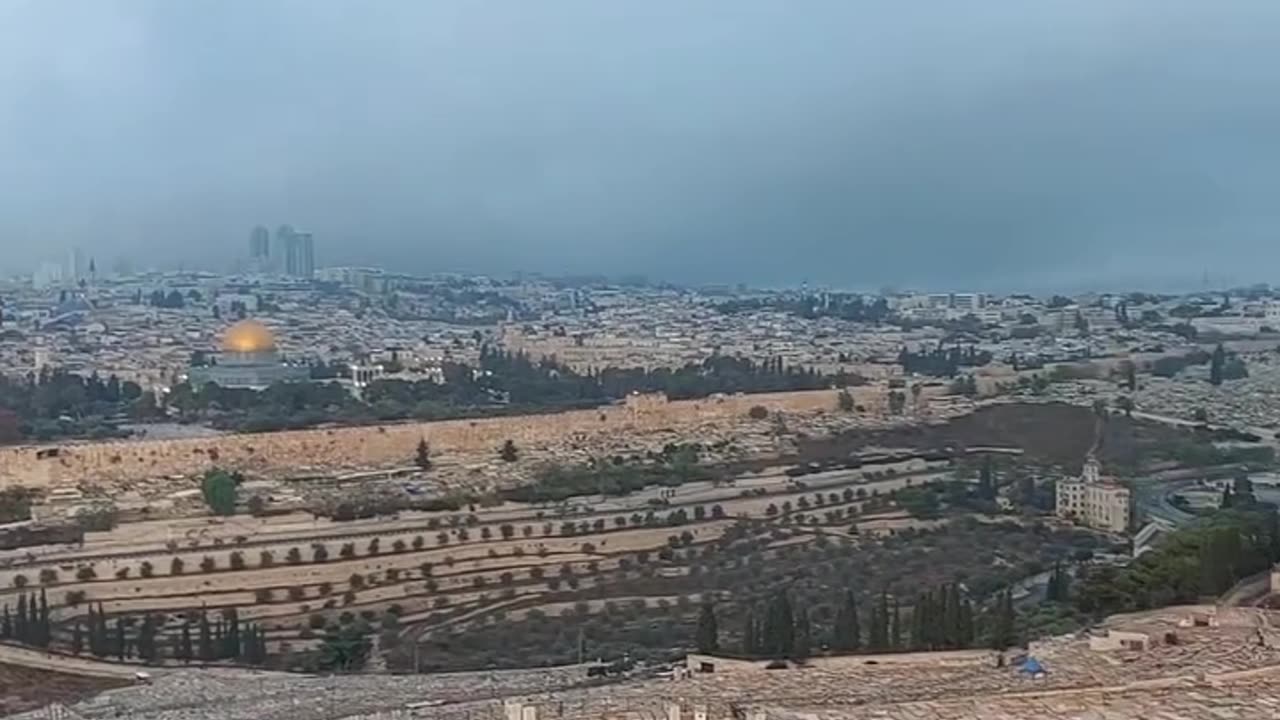 Overlooking Mount of Olives