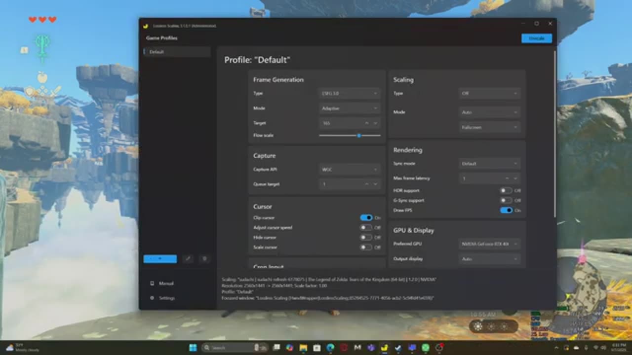 Lossless Scaling for 1440p gaming