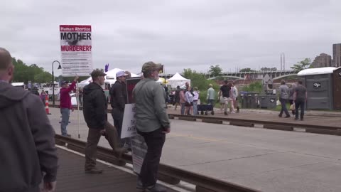 Preaching to Sinners at Stone Arch Bridge Event