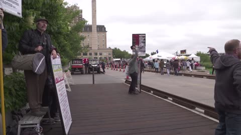 Preaching to Sinners at Stone Arch Bridge Event
