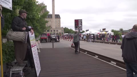 Preaching to Sinners at Stone Arch Bridge Event