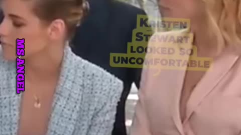 KRISTEN STEWART LOOKS SO UNCOMFORTABLE!!