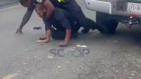 Black Officer Takes Down Black Thug