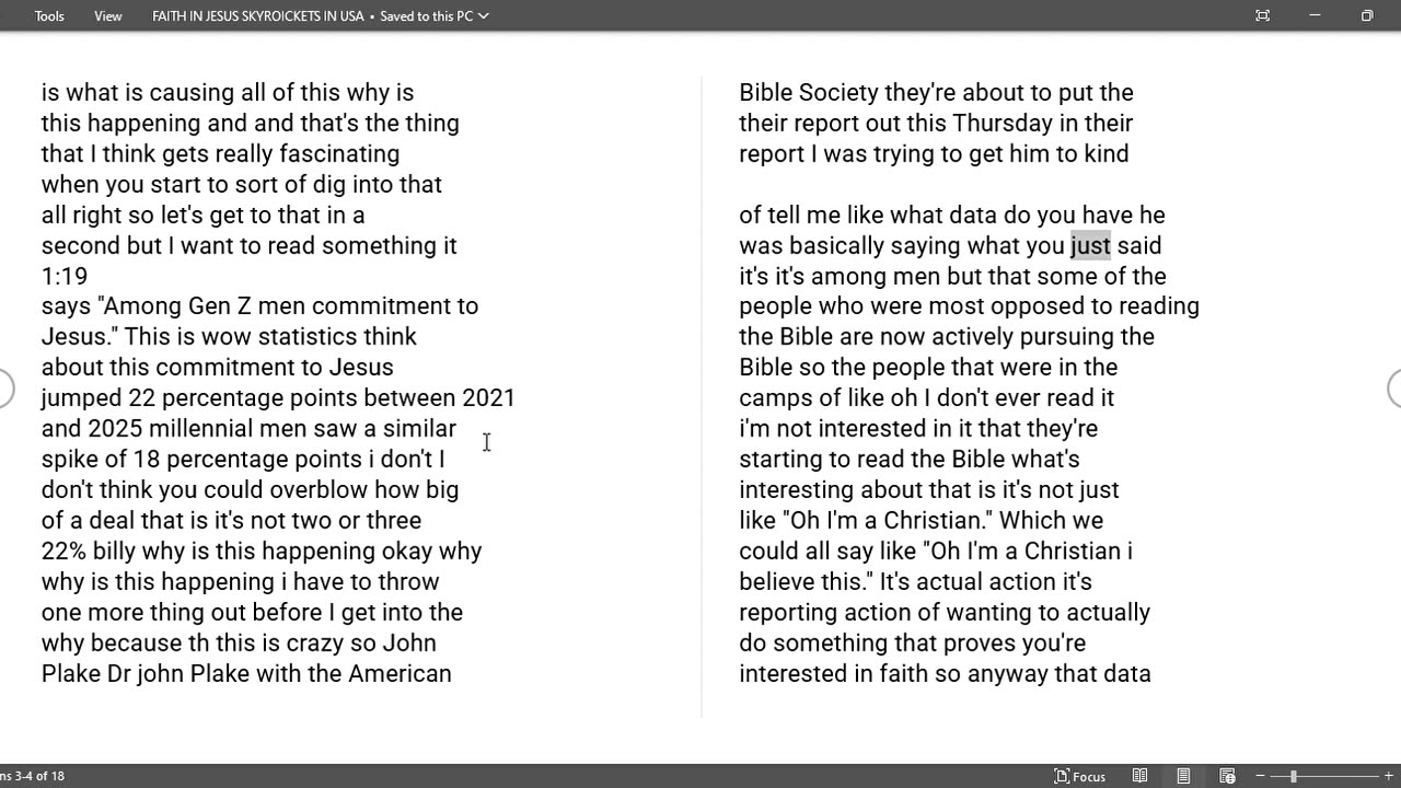 Faith in Jeus Skyrockets!!!