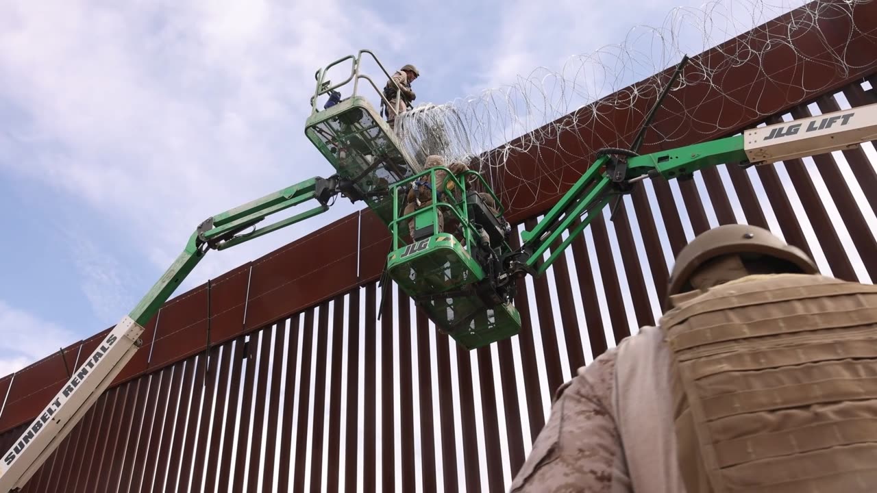 Joint Task Force-Southern Borde Marines continue conducting barrier reinforcement operations