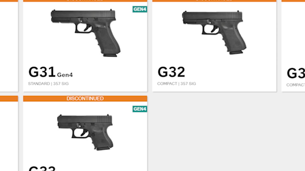Glocks officially discontinued models #Glock #GlockGen6