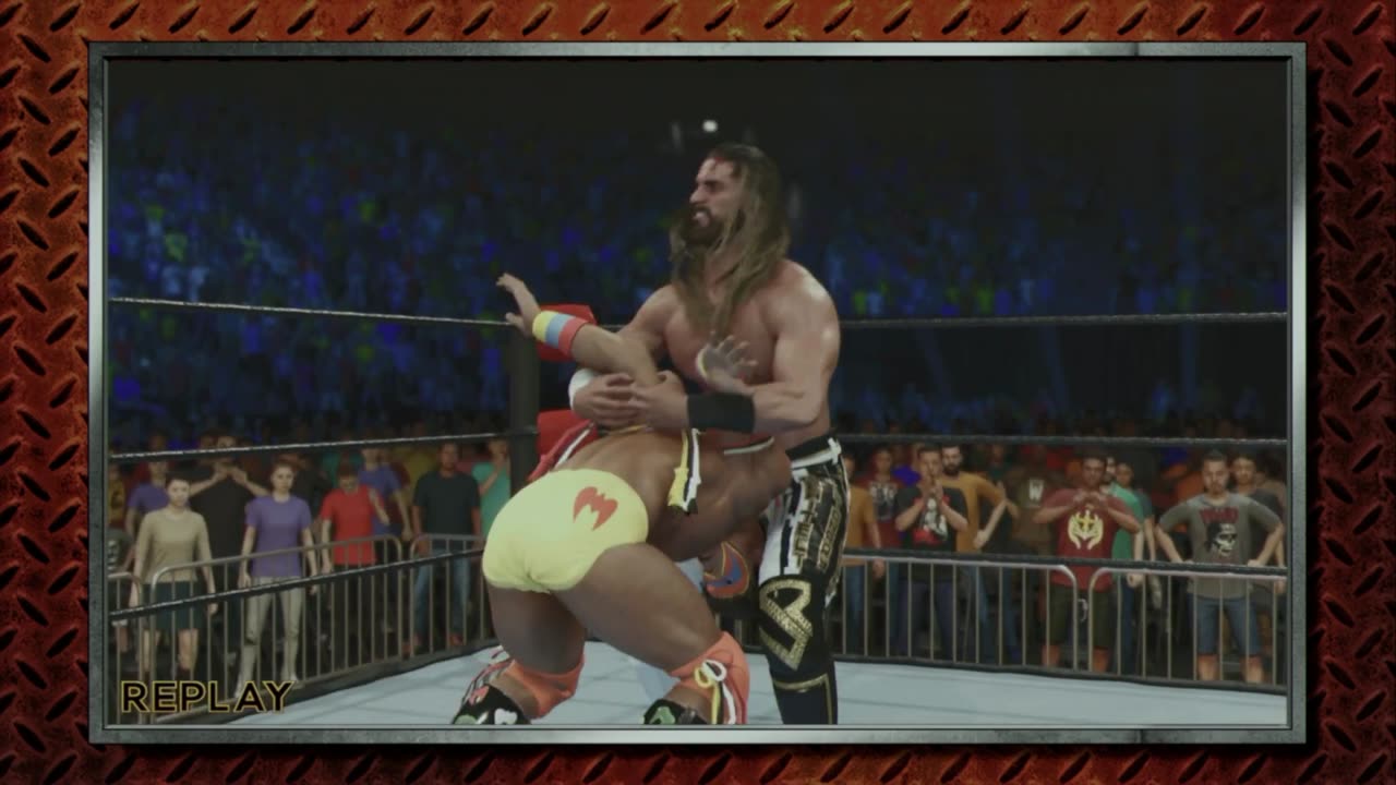 wwe 45 Ultimate Warrior VS Seth Rollins