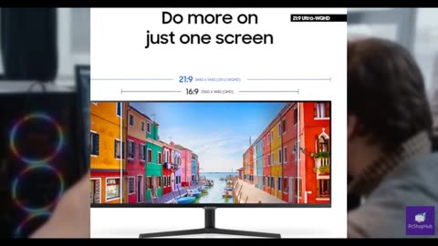 SAMSUNG 34" ViewFinity S50GC Series Ultra-WQHD Monitor, 100Hz, 5ms, HDR10, AMD F