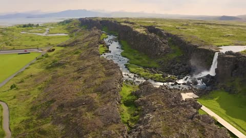 Flying over Iceland II- Aerial Nature Sceneries with Ambient Music