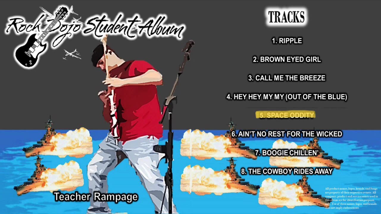 Rock Dojo Student Album #38 "Teacher Rampage": Space Oddity (David Bowie Cover) Track 5
