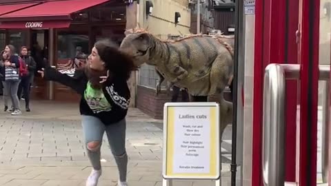 Dinosaur in the Market? Funniest Prank of the Year!🦖😂