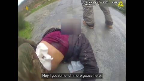 Gunfight between criminals and police on the hill