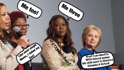Hillary Clinton and colored women.