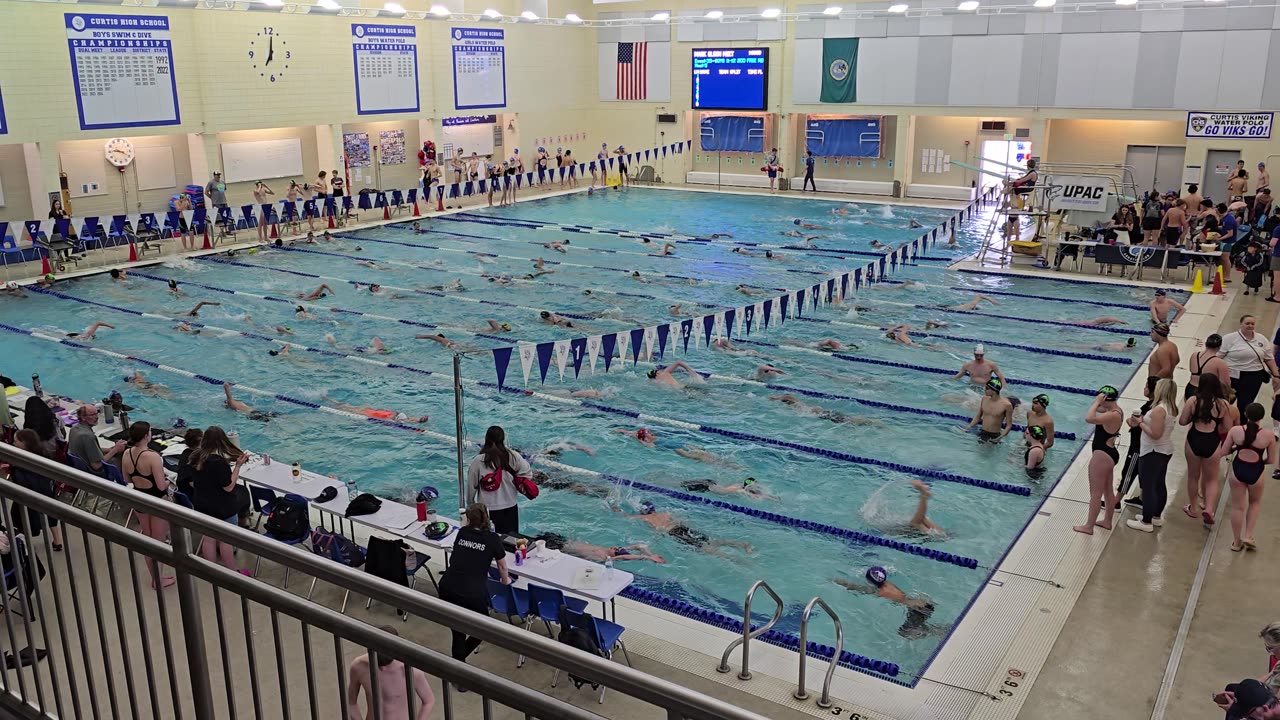 Swim meet warm up