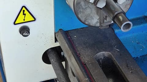 Turning 57 hrc tap guide on a mini lathe with just a Butterknife. !