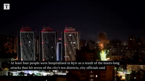 Russia Launches Largest Drone Attack On Kyiv