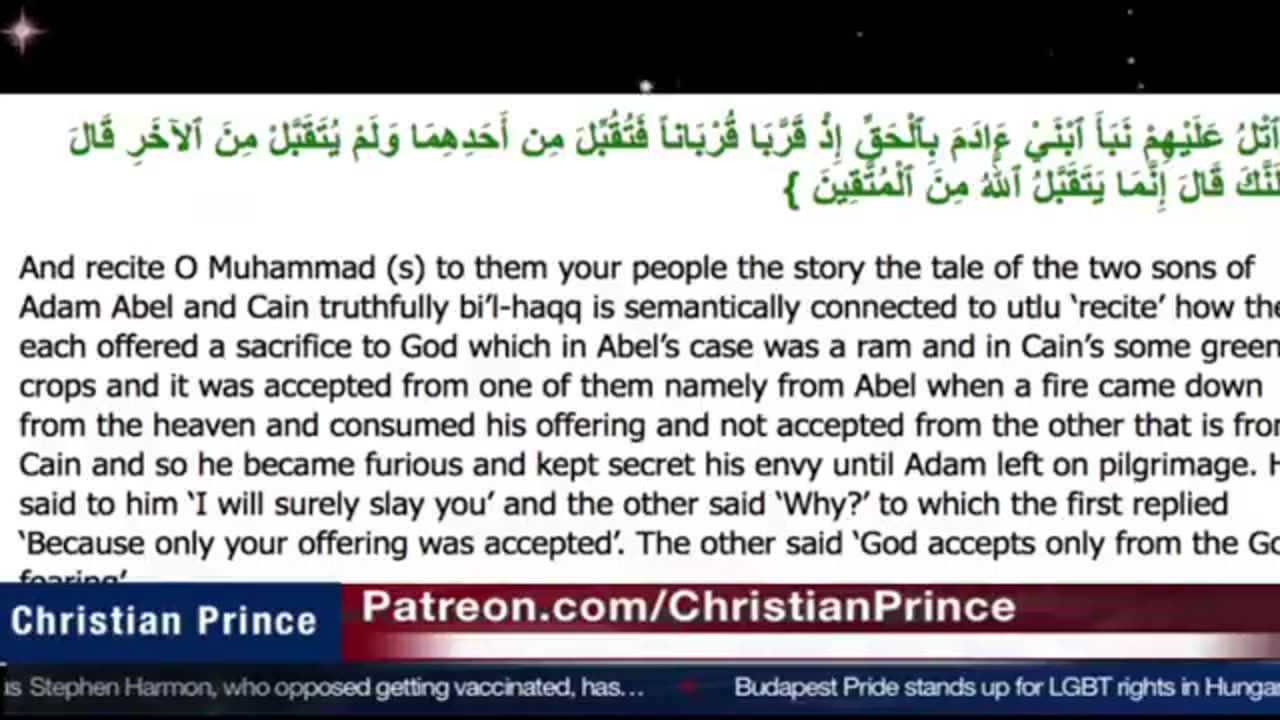 Christian prince If muslims kill me tomorrow