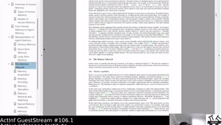 ActInf GuestStream 106.1 ~ "Advances and Challenges in Foundation Agents" Bang Liu et al.