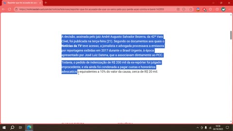 Repórter que foi acusada de usar os seios pelo PCC perde ação contra a Band .mp4