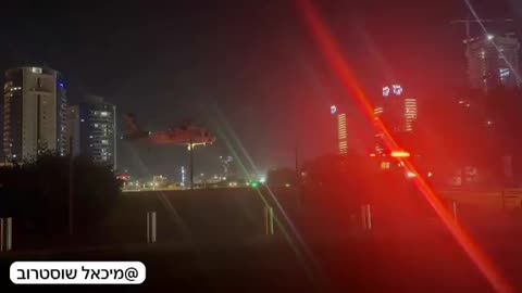 Israeli forces helicopter transport soldiers that have been wounded