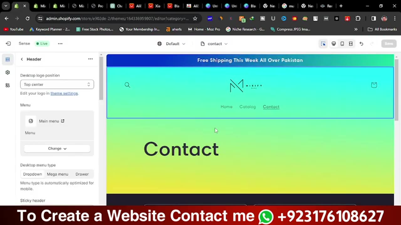 30 How To Design a Shopify Store Complete Tutorial in Urdu __ Shopify Course 2024