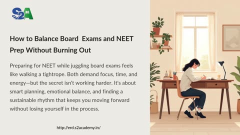 How to Balance Board Exam Preparation Alongside NEET Coaching Without Getting Overwhelmed