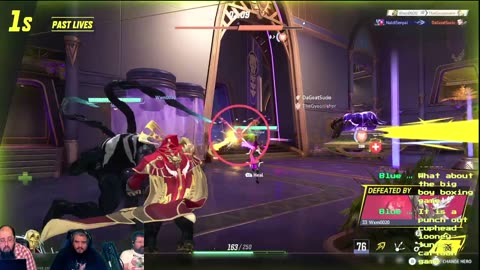 Marvel Rivals with a mostly full squad