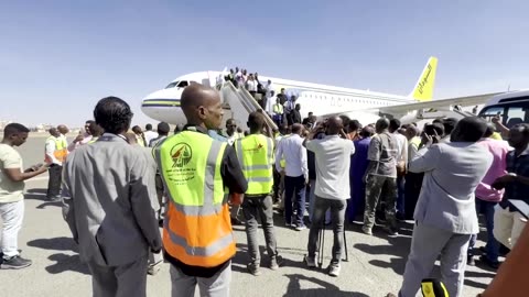 Khartoum airport receives first commercial flight since April 2023