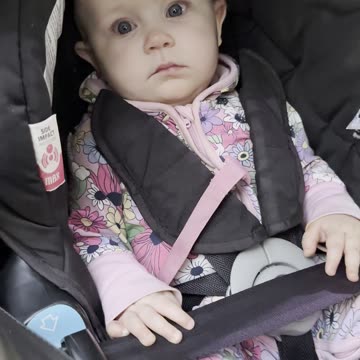 baby kayla’s car-seat nap 🚗💤 (so cute!)