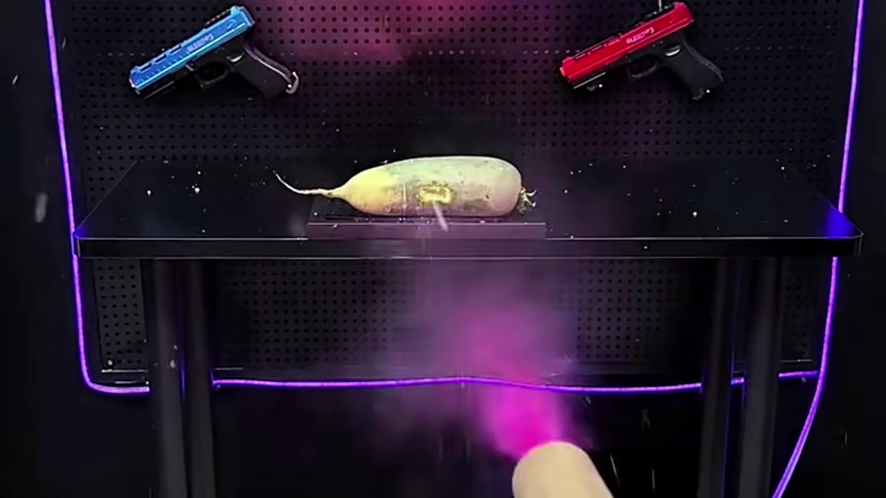 Gun firing