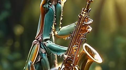 #saxofonista #saxophone🎷 #ia #louvaadeus #intrumental #animais
