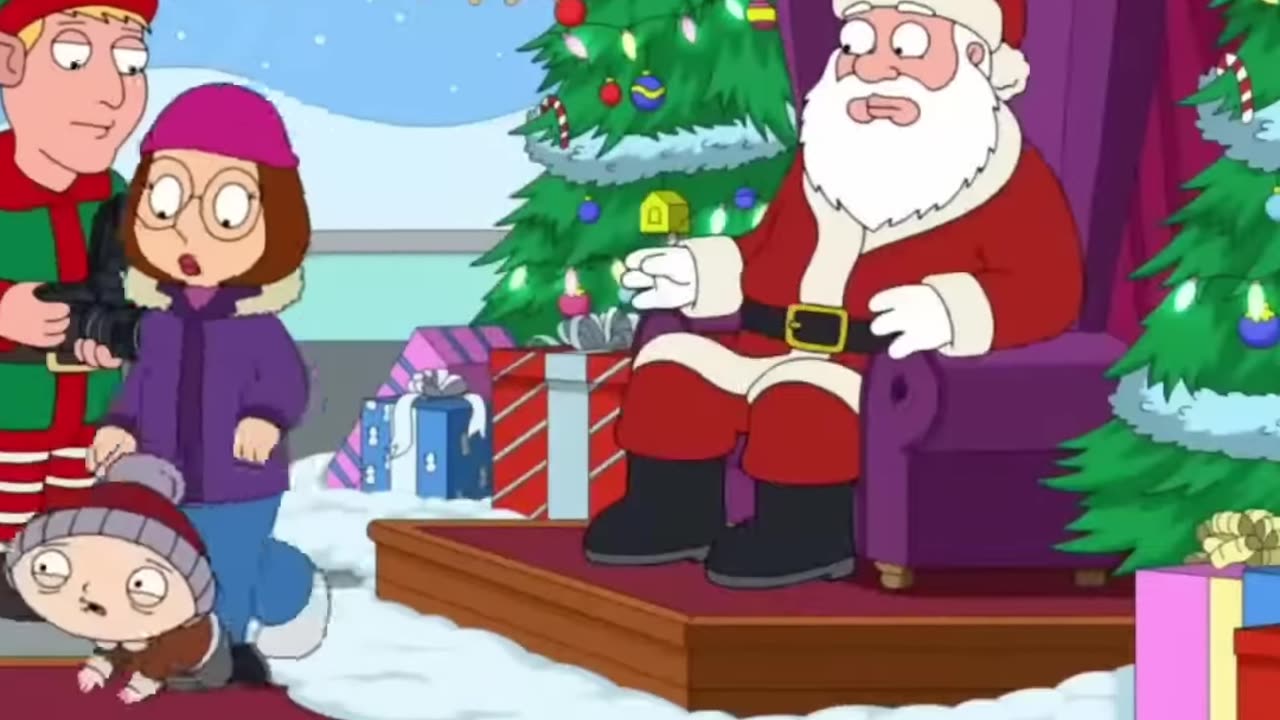 Stewie and Meg Meet Santa