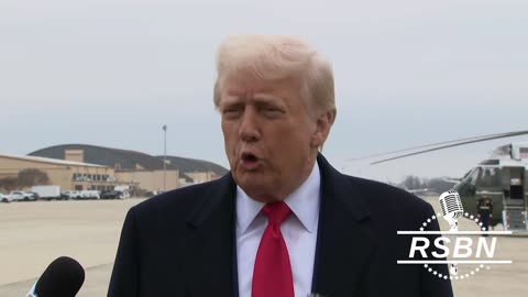 WATCH: President Trump and Elon Musk board AF1 leaving D.C. on their way to PBI - 3/14/25